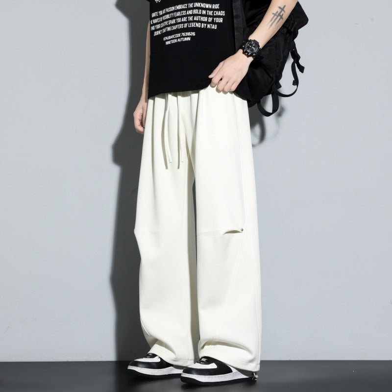 Damen Weite Lagen-Loungehose mit Cargo-Details & elastischem Tunnelzug Drune