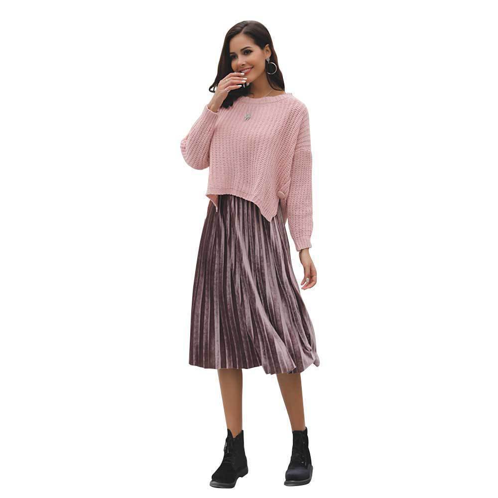 Damen Strukturierter Grobstrickpullover Drune