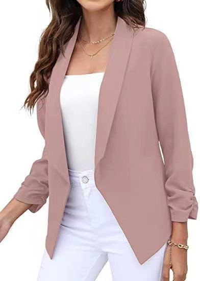 Damen eleganter und luftiger Blazer mit asymmetrischem Schnitt Drune