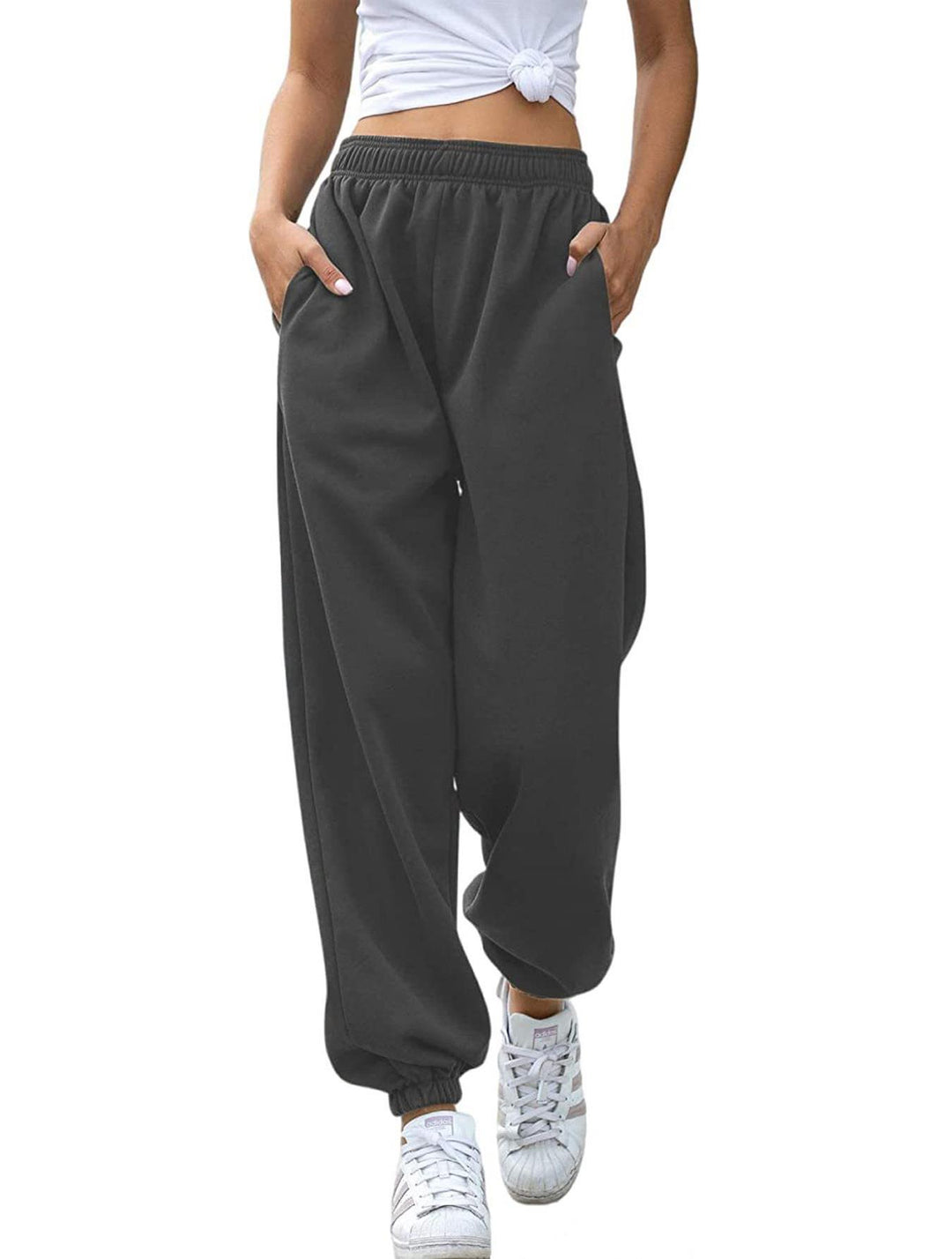 Damen nan gemütliches Lounge-Jogginganzug-Set mit Oversize-Hoodie und elastischer High-Waist Jogginghose Drune