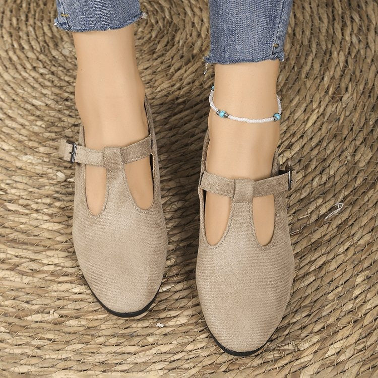 Damen modische und komfortable Ballerinas mit Glitzerelementen Drune