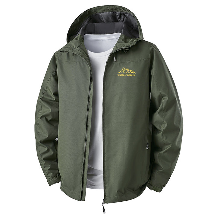 Herren Technische Outdoorjacke mit verstellbarem Kapuzendesign Drune