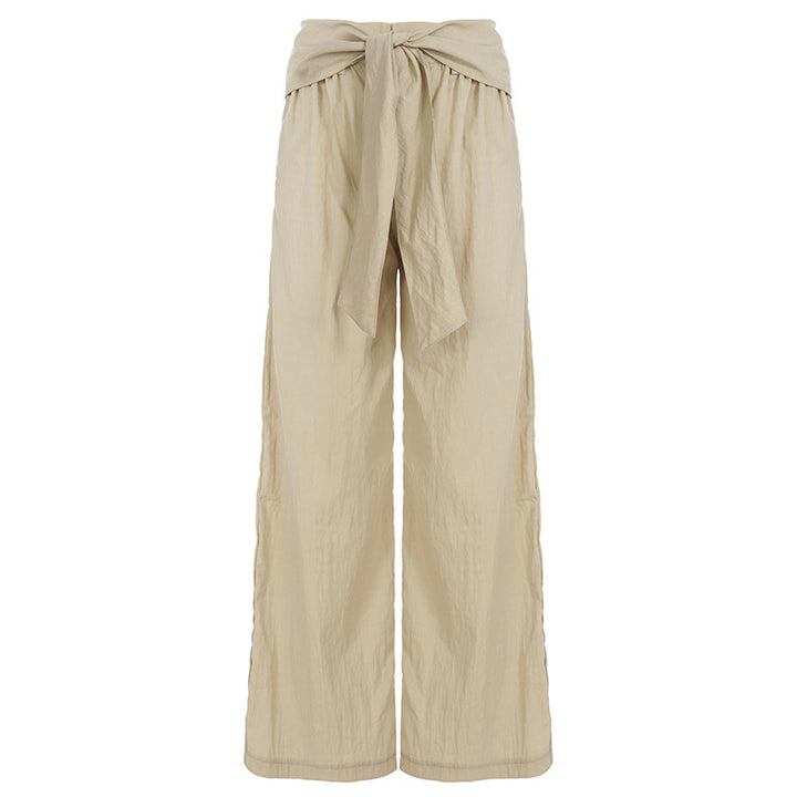 Damen weite Sommerhose mit elegantem Bindeband Drune