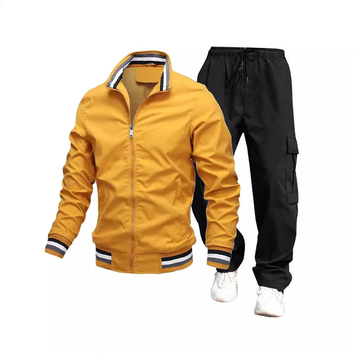 Herren Sportliche Jacke und Cargo-Hosen Drune