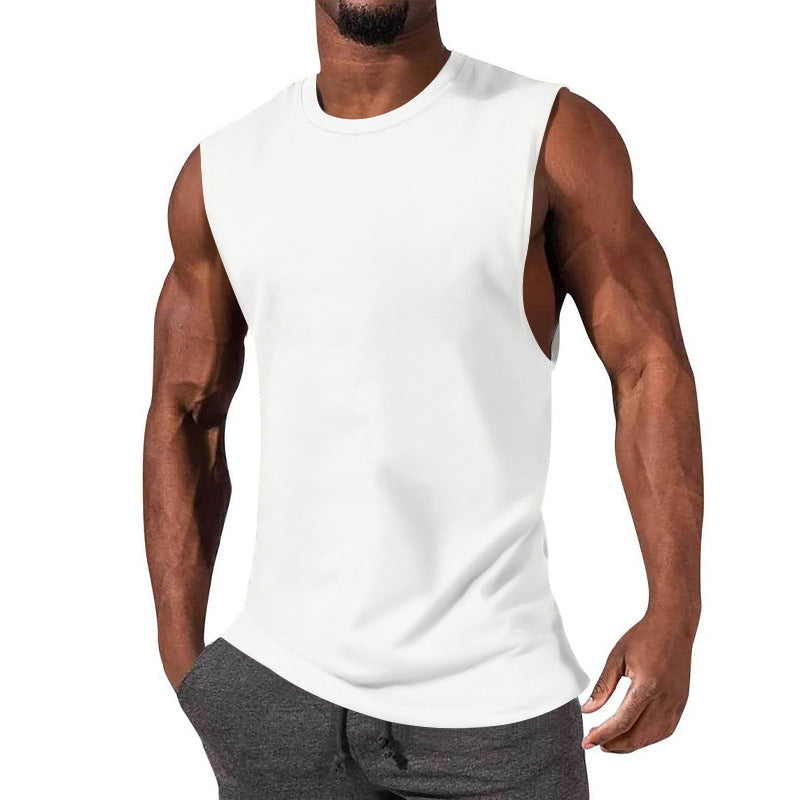 Herren ärmelloses Sport-Tanktop aus atmungsaktiver Baumwolle mit modernem Schnitt Drune