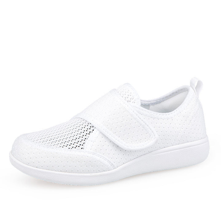 Herren nan orthopädischer Pantoffel mit verstellbarem Klettverschluss, atmungsaktivem Mesh und stoßdämpfender Schaumstoffsohle Drune
