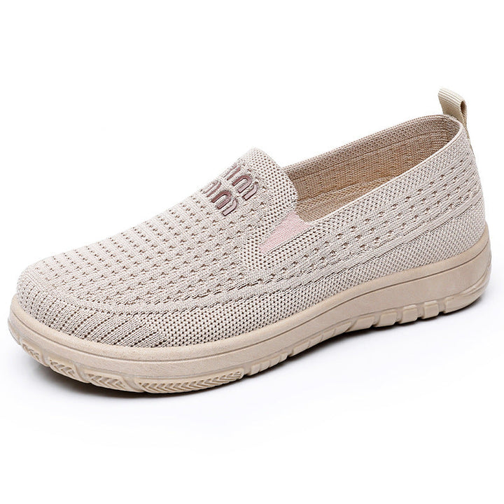 Damen Atmungsaktive Freizeit Slip-On Sneakers mit elastischem Obermaterial Drune