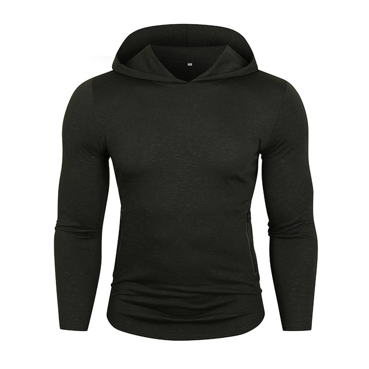 Herren Performance Langarm Kapuzenshirt Drune