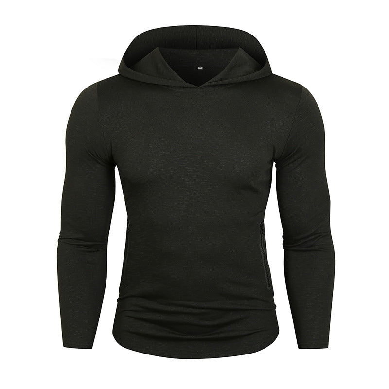 Herren Sportlicher Kapuzenpullover mit funktionalen Reißverschlusstaschen Drune