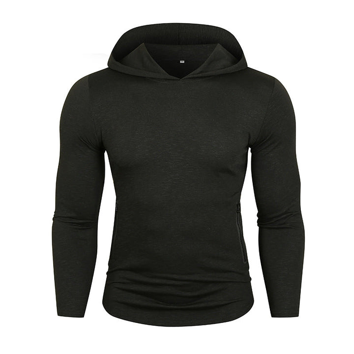 Herren Sportlicher Kapuzenpullover mit funktionalen Reißverschlusstaschen Drune