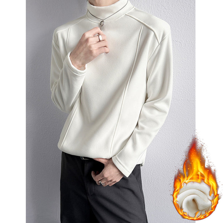 Herren Oversize Stehkragen-Sweatshirt mit Raglanärmeln und dezentem Farbverlauf Drune