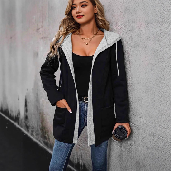 Damen Lässige Kapuzenjacke mit praktischen Taschen und modernem Schnitt Drune