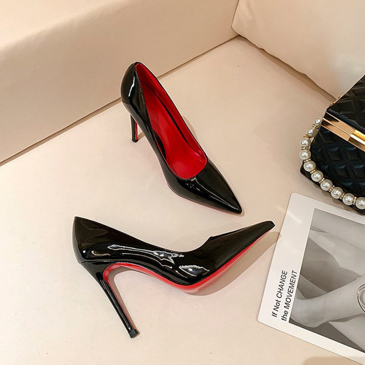 Damen Spitz-Pumps mit hohem Stiletto-Absatz und Riemchen Drune