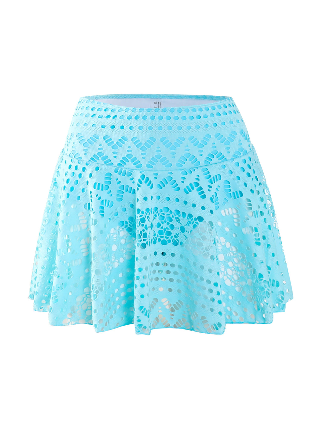 Damen Sportlicher Freizeitrock mit durchbrochenem Design Drune