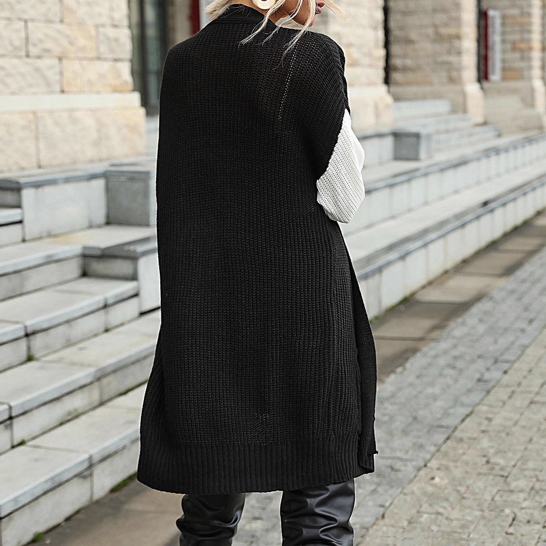 Damen Eleganter Strick-Cardigan mit lockeren Ärmeln Drune