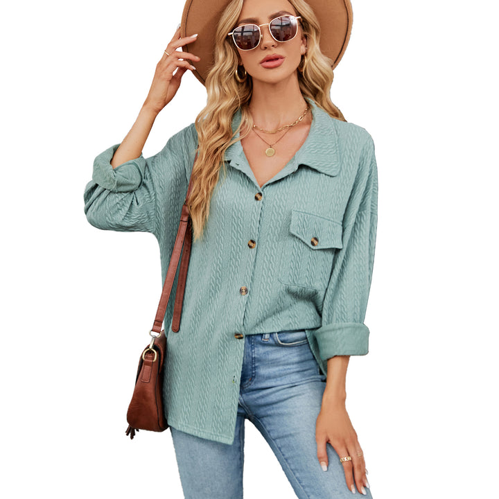 Damen lässige Overshirt mit strukturiertem Design Drune