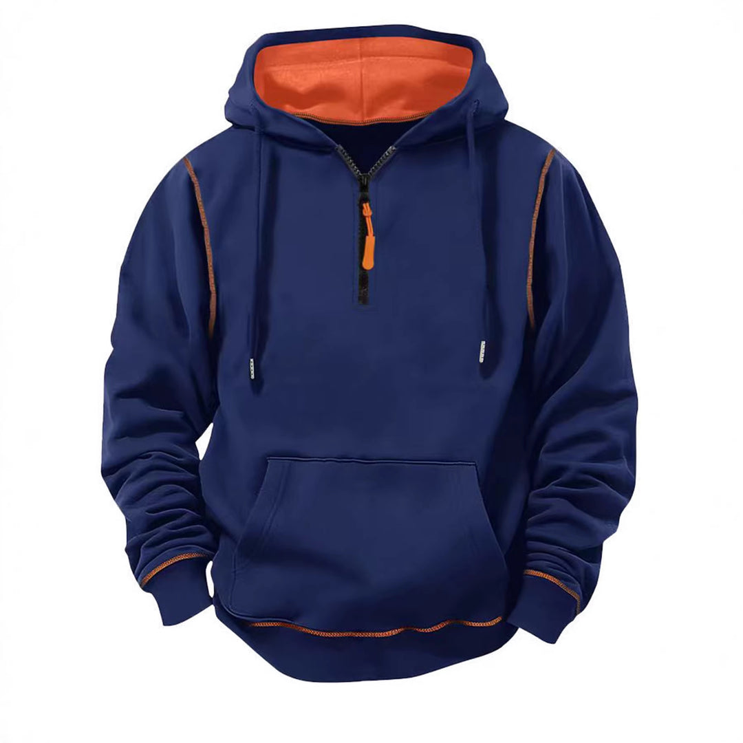Herren Sportliche Kapuzenjacke mit Reißverschluss Drune