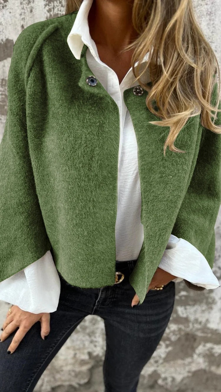 Drune | Kurze Cashmere Langarmjacke