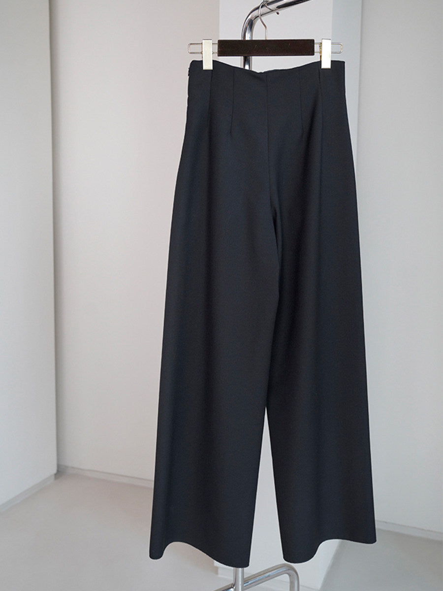 Damen Elegante und weite Stoffhose Drune