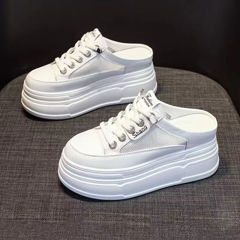 Damen Plateausneaker mit atmungsaktiver Mesh-Oberfläche und trendigem Design Drune