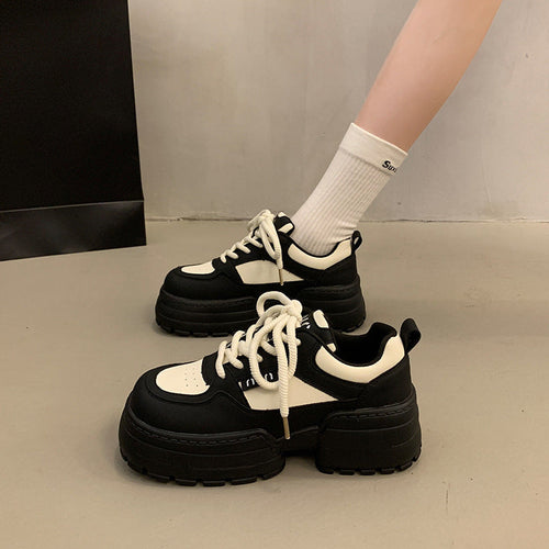 Damen Chunky Sneakers mit verstärktem Komfort und trendiger Sohlenstruktur Drune