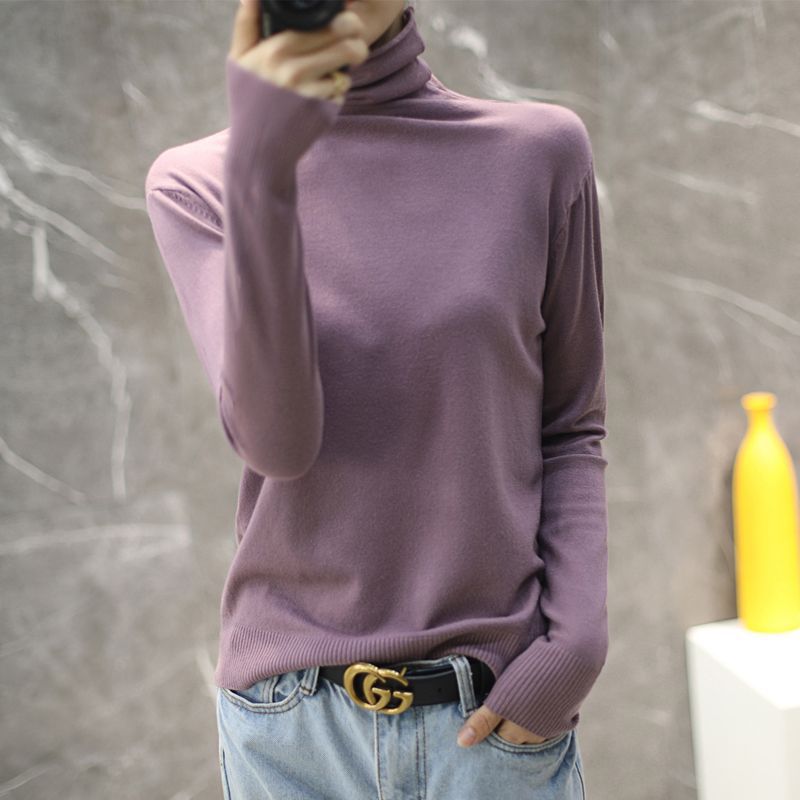 Damen Hochwertiger Rollkragenpullover Drune