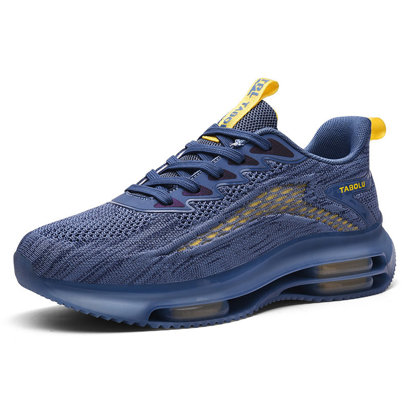 Unisex Air‑Cushion Performance‑Sneaker mit sichtbarer Luftkammer, atmungsaktivem Strickoberteil und gepolstertem Fersenkragen Drune