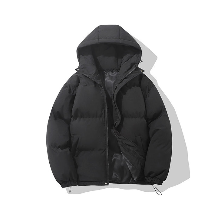 Herren gesteppte Kapuzen-Isolationsjacke mit Thermowattierung und Kordelzug Drune