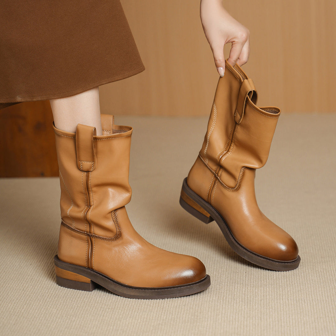 Damen Modische und bequeme Stiefel Drune