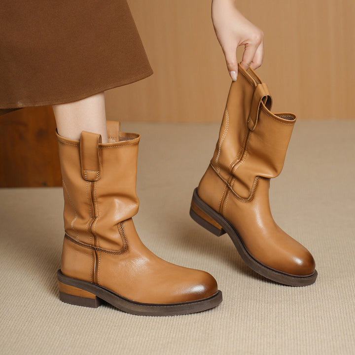 Damen Modische und bequeme Stiefel Drune
