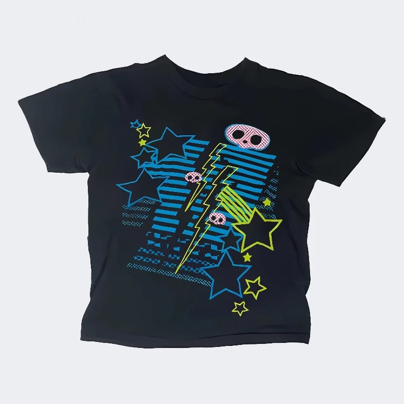Damen T-Shirt mit lebhaftem Grafiken und einzigartigem Design Drune