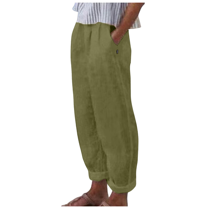 Damen Relaxed Fit Leinenhose Drune