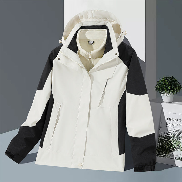 Herren winddichte Softshelljacke mit integriertem Microfleece-Innenlayer und verstellbarer Kapuze Drune