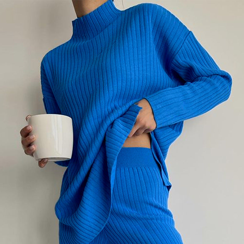 Damen Pullover im modernen Rippen-Design mit lässigem Schnitt Drune