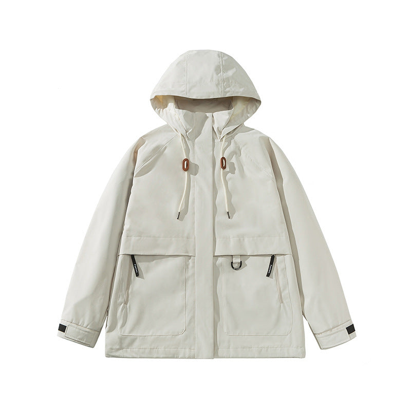 Damen Kapuzen-Utility-Parka mit wasserdichter Membran, großen Fronttaschen & verstellbarem Saum Drune
