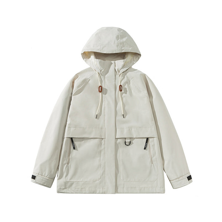 Damen Kapuzen-Utility-Parka mit wasserdichter Membran, großen Fronttaschen & verstellbarem Saum Drune