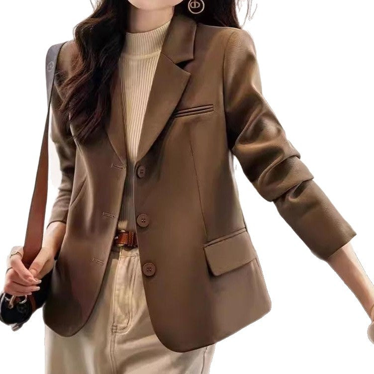 Damen Klassischer Blazer mit tailliertem Schnitt und eleganten Knopfdetails Drune