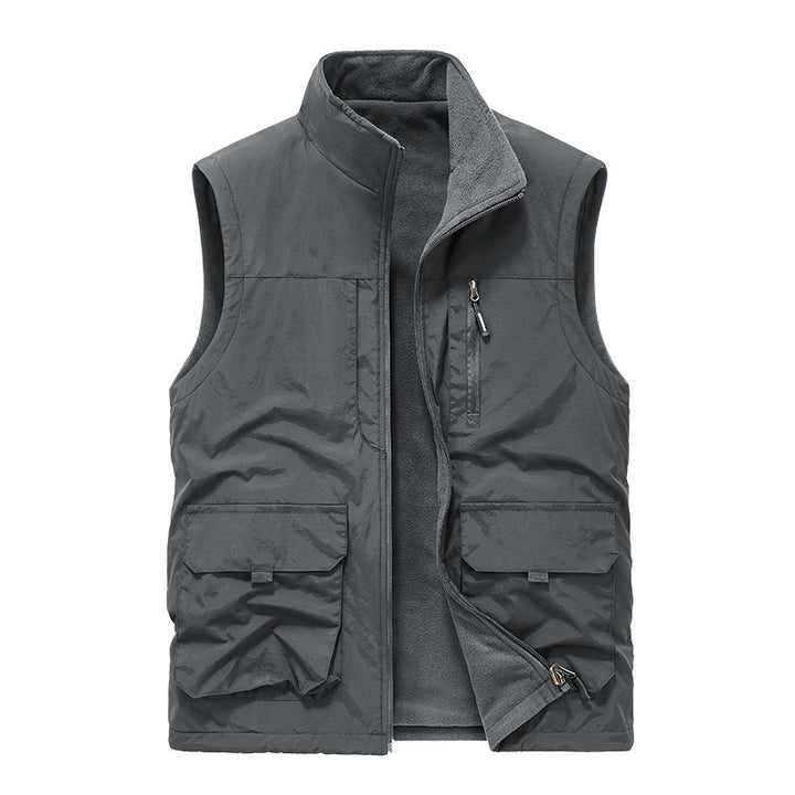 Herren Utility-Fleeceweste mit windabweisender Nylon-Außenlage Drune