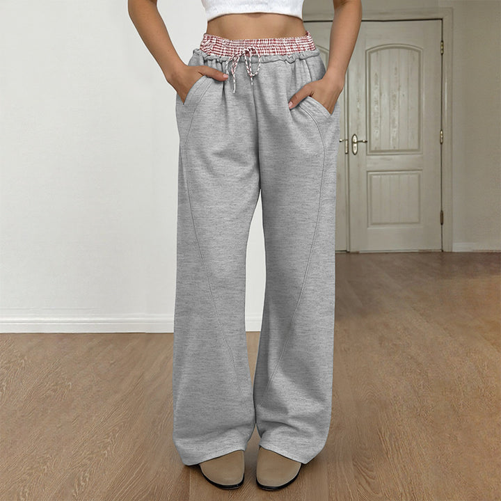 Damen Lässige Weite Jogginghose Drune