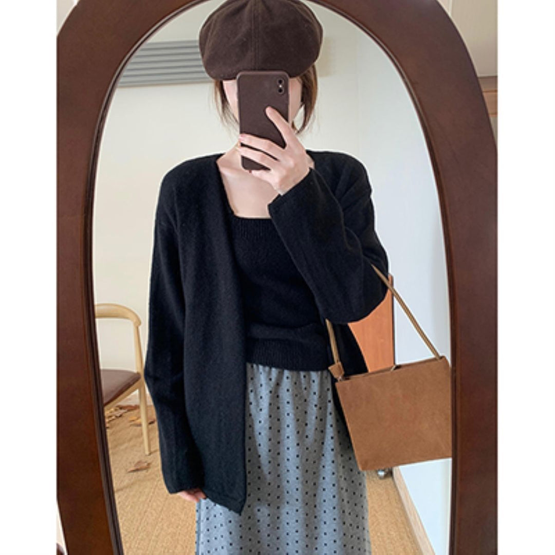 Damen gemütliche Strickjacke Drune