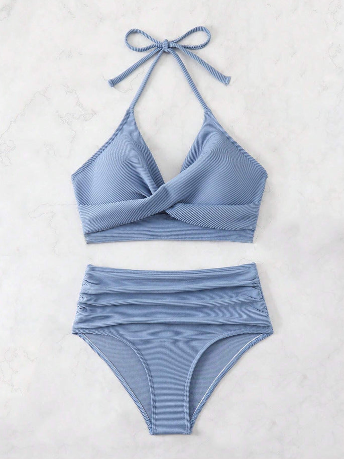 Damen Hochtailliertes Bikini-Set Drune