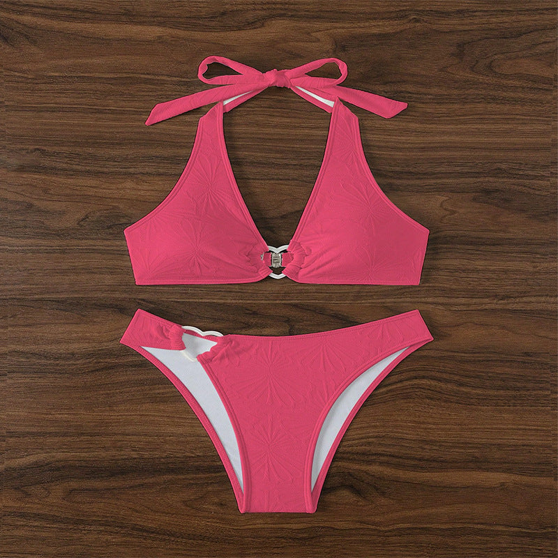 Damen Triangel-Bikini mit Herzdetail Drune