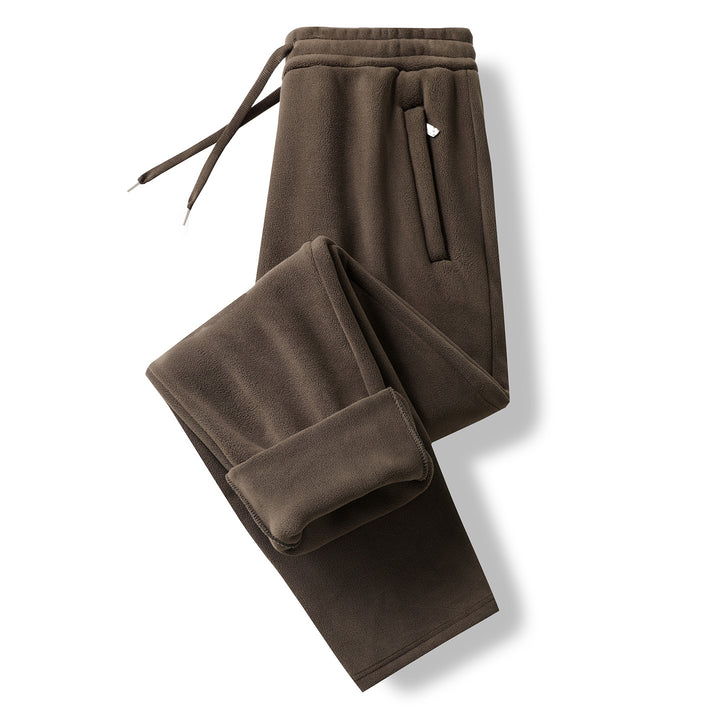 Herren Thermo-Fleece-Jogginghose mit angerauter Innenseite und Kordelbund Drune