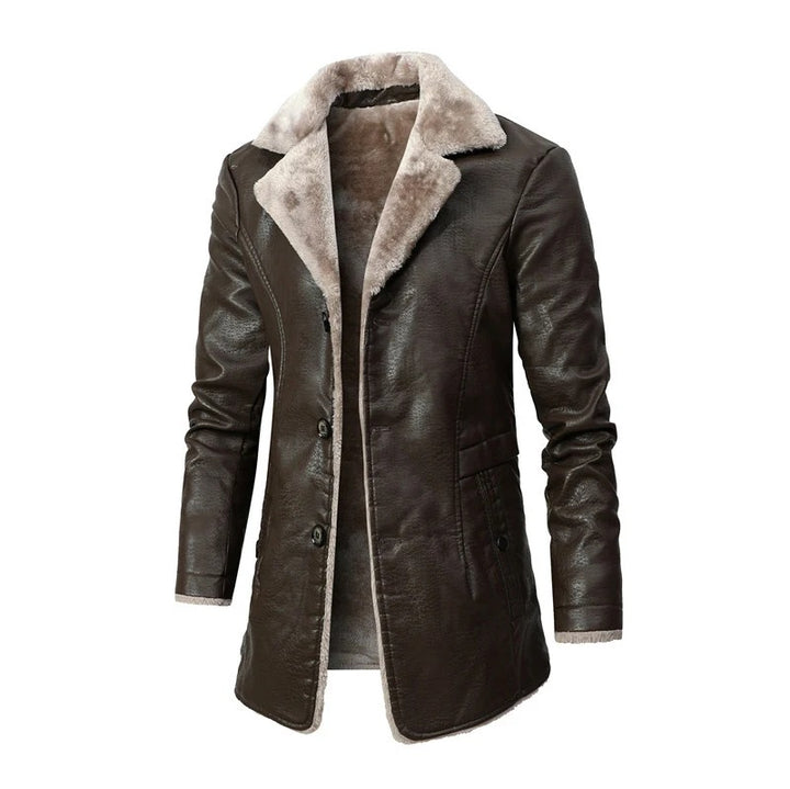 Herren Elegante Lammfelljacke mit modernem Schnitt Drune