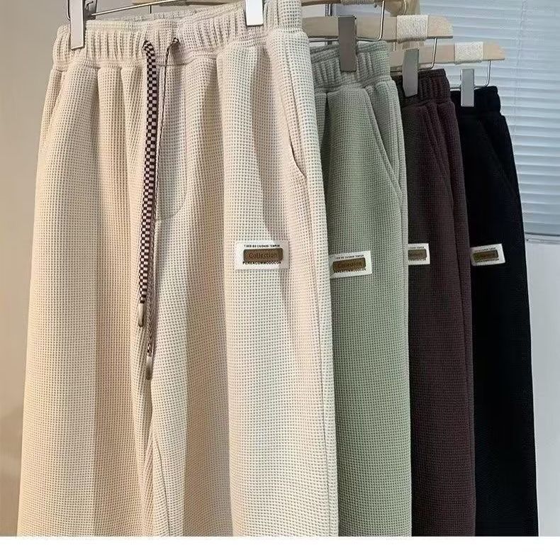 Herren lässige Waffelstruktur Jogginghose Drune