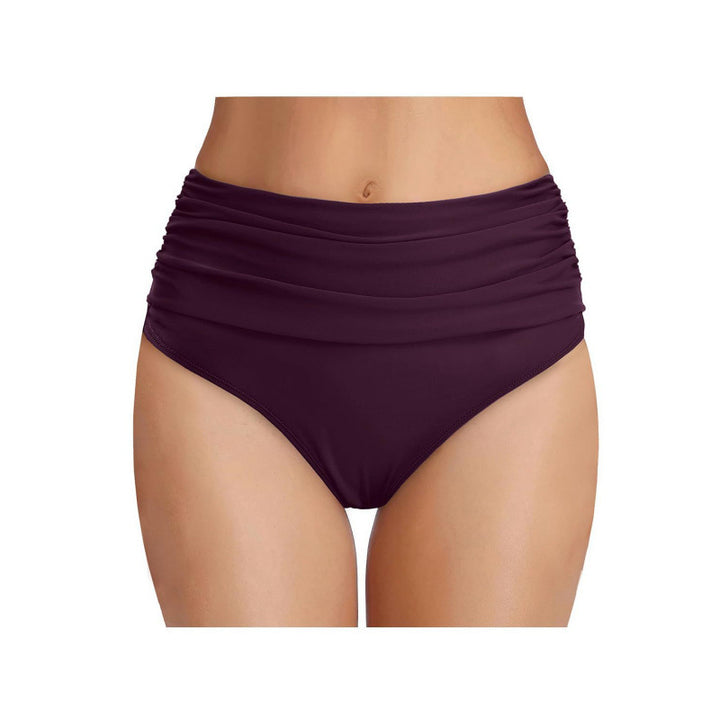Damen Hochgeschnittene Bikinihose mit eleganter Raffung Drune