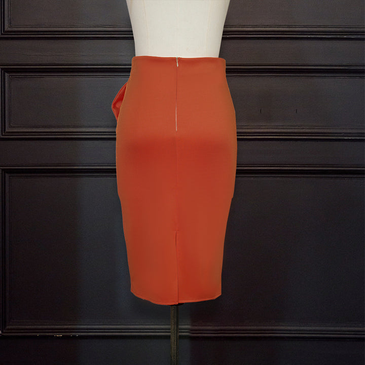Damen eleganter Bleistiftrock mit raffiniertem Schleifen-Detail Drune