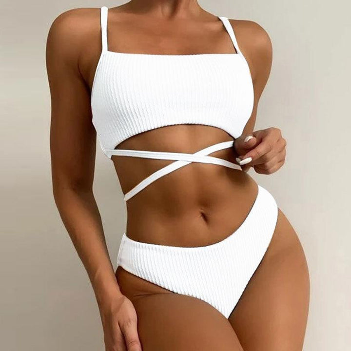 Damen Zweiteiliges Bikiniset mit raffiniertem Schnitt Drune