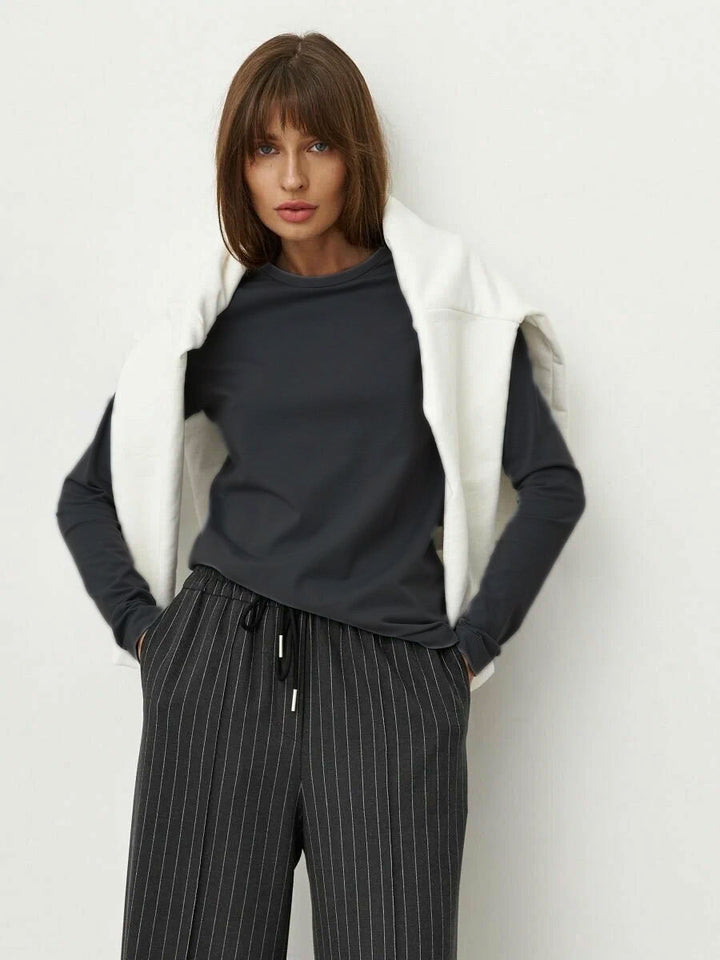 Damen Langarmshirt mit modernem Schnitt und figurfreundlicher Passform Drune