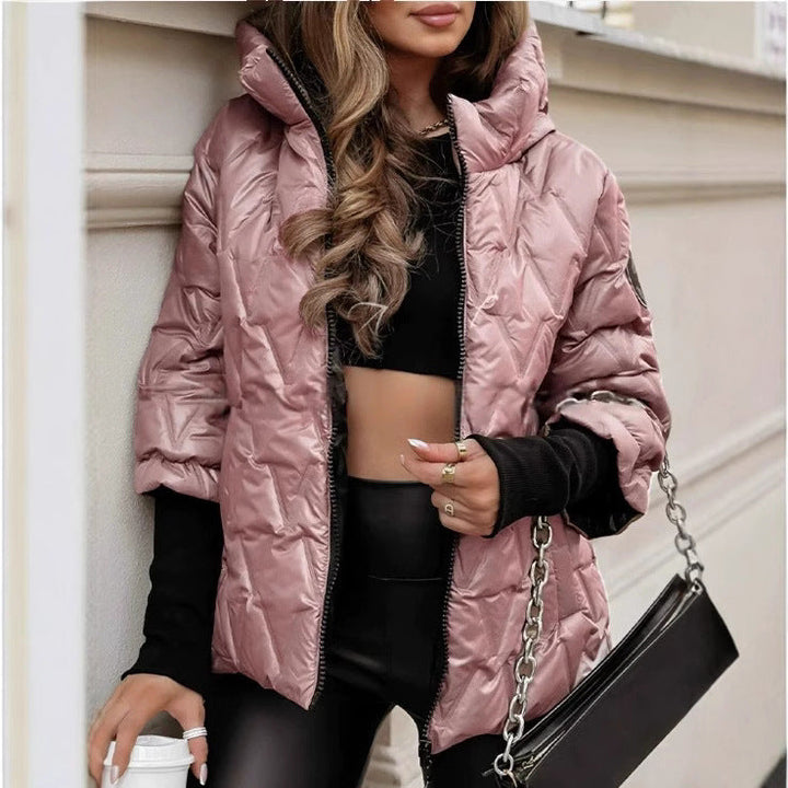 Damen Steppjacke mit hohem Kragen und praktischen Taschen Drune